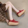 Модная обувь AIYUQI Dexun Женская 2025 Весна Новая Платформа Повседневная обувь Женская Модная Подошва-маффин На шнуровке Женская обувь