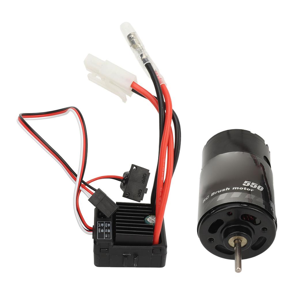 Brushed Motor ESC Combo 550 Brushed Motor with 60A Brushed ESC for Tamiya Drag Head Tractor Truck 1 14 Off Road