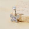 Butterfly Belly Button Rings Stainless Steel Navel Piercing Barbell For Women Zircon Belly Ring Sexy Body Jewelry Gifts