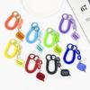 With Metal Clasp Springs Keyring Stretchy Stretchy Spiral Spring Coil  Luggage Tags