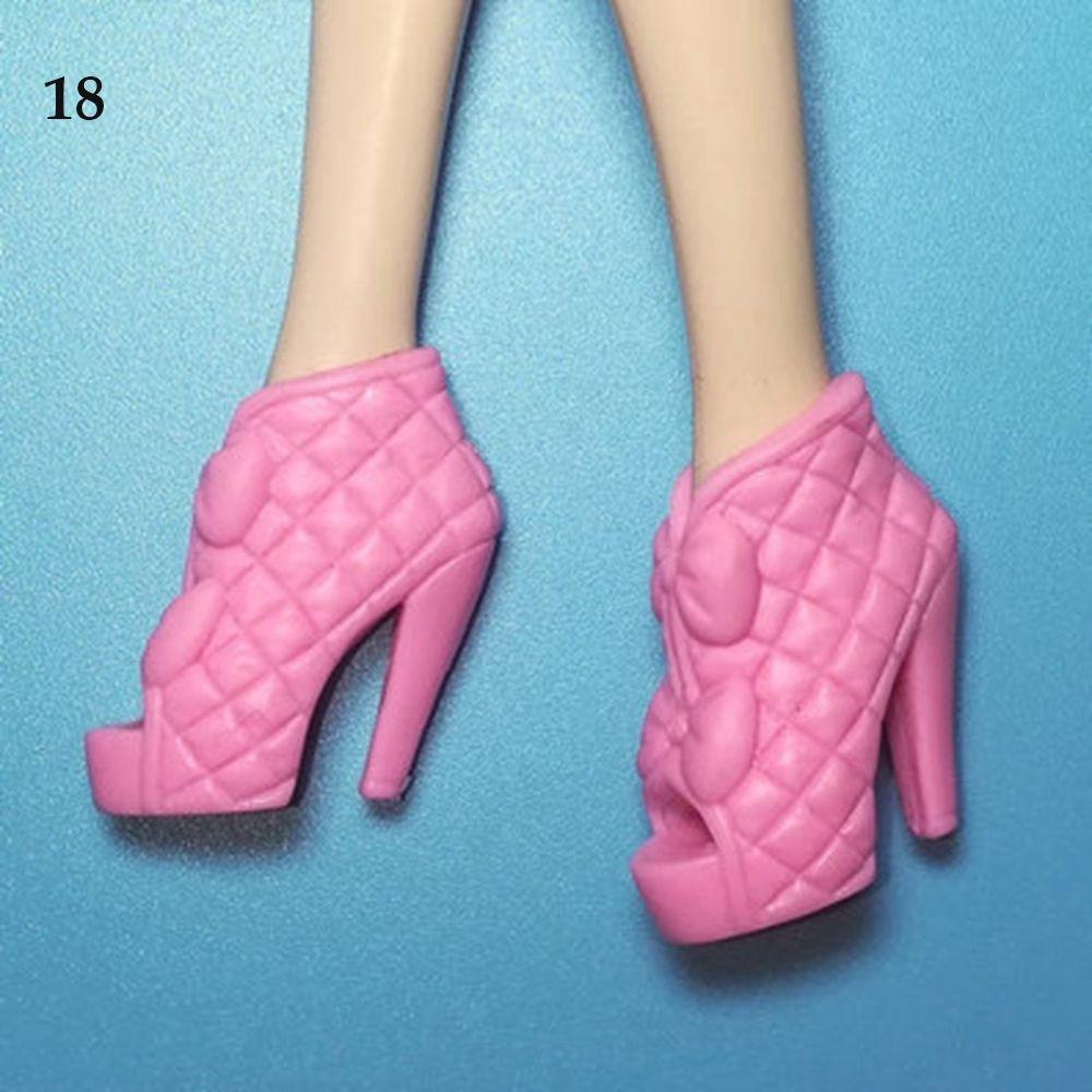 Модные Туфли Сапоги Сандалии для Кукол 1/6 Девочка DIY Одевание Куклы Игрушки Декорации для Кукол Для FR Super Model Куклы Barby Разноцветные Кукольные Туфли