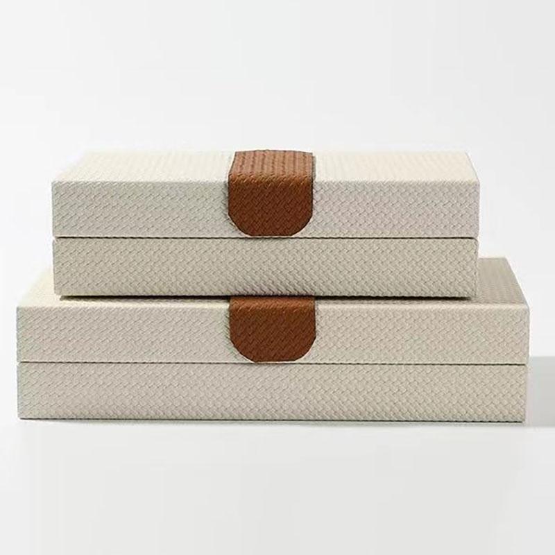 Современный минималистский небольшой кожаный браслет, ожерелье, шкатулки для украшений, органайзер для сережек, женские аксессуары, разделитель, роскошное украшение для хранения