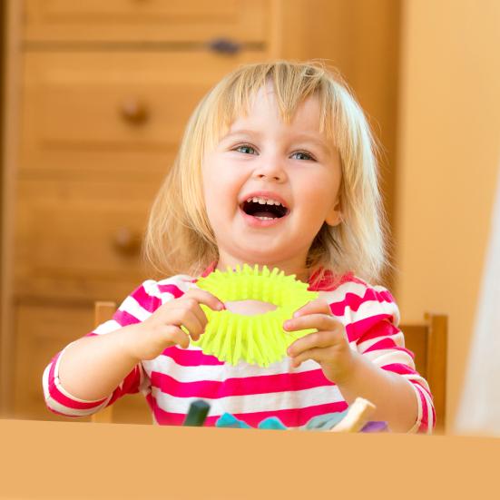 Антистрессовая яркая цветная игрушка, экологически чистый браслет без запаха, мягкая эластичная разминаемая декомпрессионная игрушка для детей и взрослых