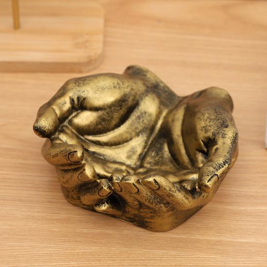 Чаша для хранения рук в форме ладони, украшение из прочной смолы для домашнего офиса, многофункциональная коробка для хранения часов, ювелирных изделий, ключей, безделушек, держатель, органайзер