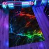 Bold Colorful Lightning Bolt Area Rug – Large Indoor Carpet for Bedroom Living Room Home Decor