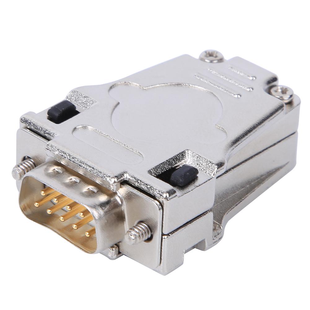 9-Pin Serial Connector D-SUB Serial Connector D-SUB Serial Connector Flame-Retardant 9-Pin 2 Rows Male with Metal Shell DB9P-180