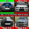 Car ABS Front Bumper Radiator Kidney Grilles Gril For BMW E46 3 Series 2002-2005 Car Accessories Styling Gloss Black