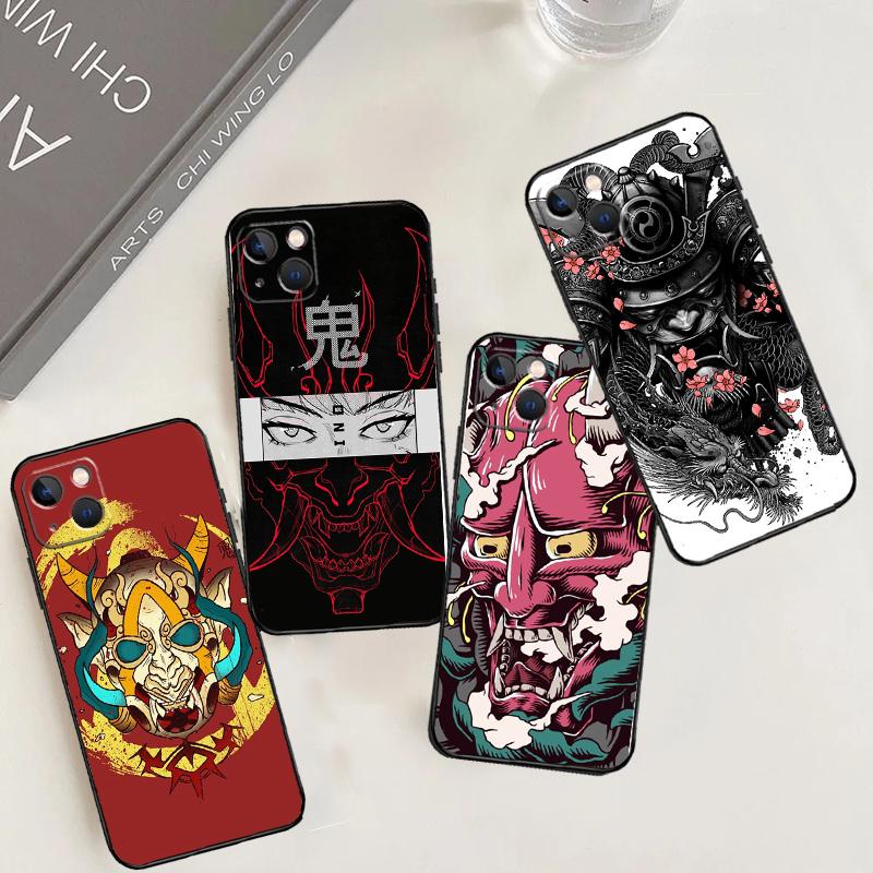 Японский чехол-маска Хання Они для OPPO Reno 8T 13F 14F 12F 11F 10 12 13 14 Pro 7 8 Lite OPPO Find X8 X6 X9 Pro