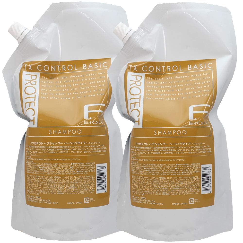 Fiole F Protect Базовый тип шампуня 1000 мл Сменный блок x 2 комплекта fiole