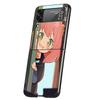 Чехол для телефона Anya из S-Spy Family для Samsung Galaxy Z Flip 7 6 5 4 3 5G Flip7 Flip6 Flip5 Flip4 Flip3 Черный Fundas Shell
