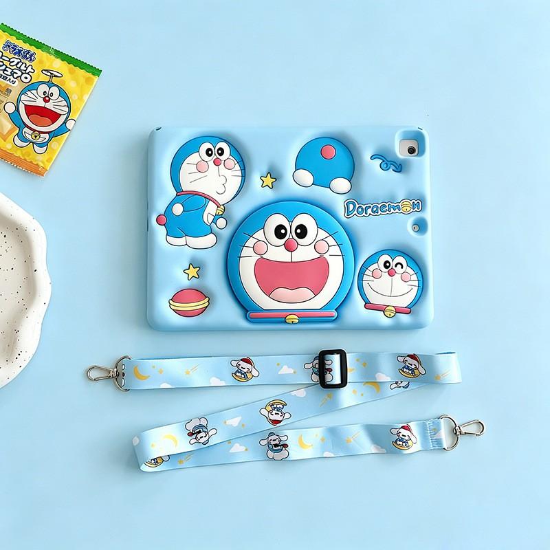 Soft Silicone Cartoon Case IPad 10th Gen Air 4 5 6 7 8 Pro 11 9.7 10.2 With 360 Rotating Stand Shockproof Full Cover