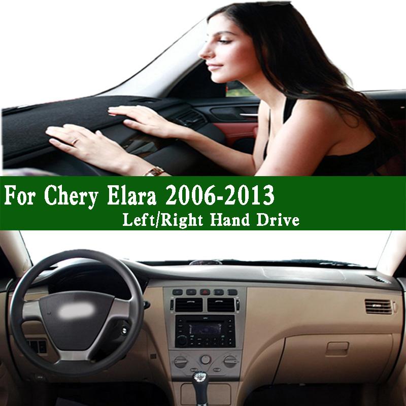 For Chery Elara Alia Fora J5 A5 A516 A520 Cowin 3 2006-13 Dashmat Dashboard Cover trument Panel Pad Anti-Dirt Proof Dash Mat