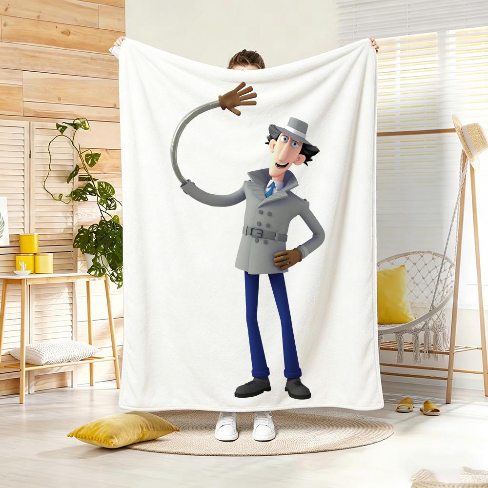 Anime I-Inspector GadgetS Throw Lightweight Flannel Blanket Soft Skin-friendly for Summer Cooling