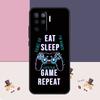 Чехол 'Ешь Спи Играй' Цветной для Oppo A94 A74 A54 A18 A38 A58 A78 A98 A80 A60 A40 A96 A76 A16 A15 A17 A57 A77 A5 Pro