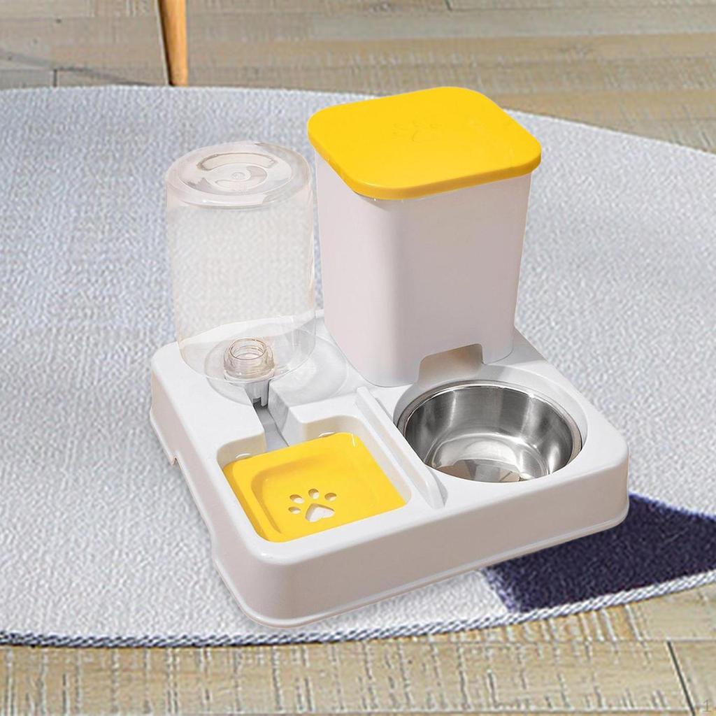 Automatic Cat Feeder 2 In 1 and Water Dispenser Eating Drinking Bowl for Indoor Cats