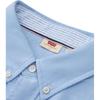 Levis Comfortable Casual Loose Solid Color Embroidered Long Sleeve Shirt Men Shirts Blue 0017V-0001