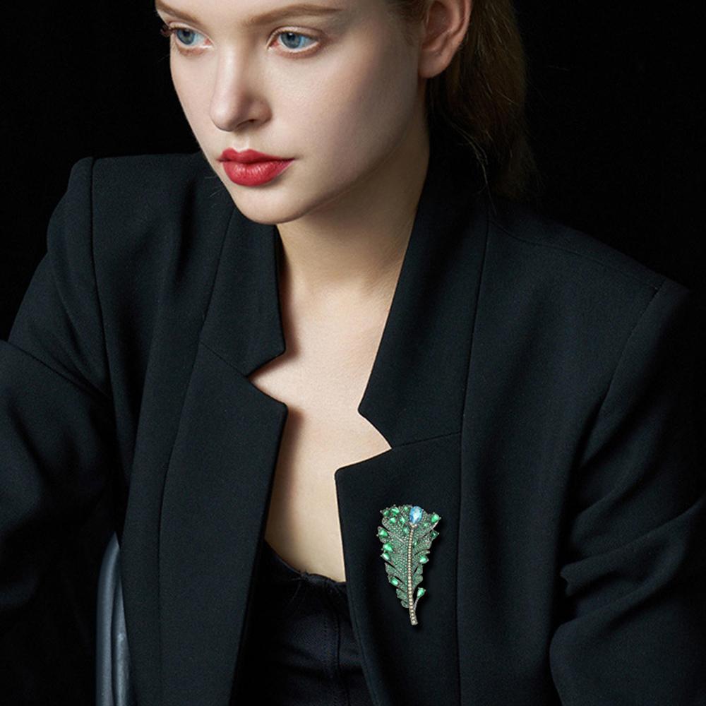 Senior Brooches Flower Leaf Brooch Pins for Women Suit Pendant Fashion Brooches Jewelry