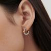 Hyeres-lor Erité 23 Серебристый (С) Серьги-гвоздики Combi One-Touch S HL5E33534C9XXX