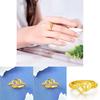 Chic Gold-plated Double Heart Ring Adjustable And Charming Heart Design Perfect For Women's Fashion