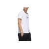 adidas Футболка Sports Lifestyle Series из дышащей ткани прямого покроя с коротким рукавом и принтом для мужчин, белая FK4410