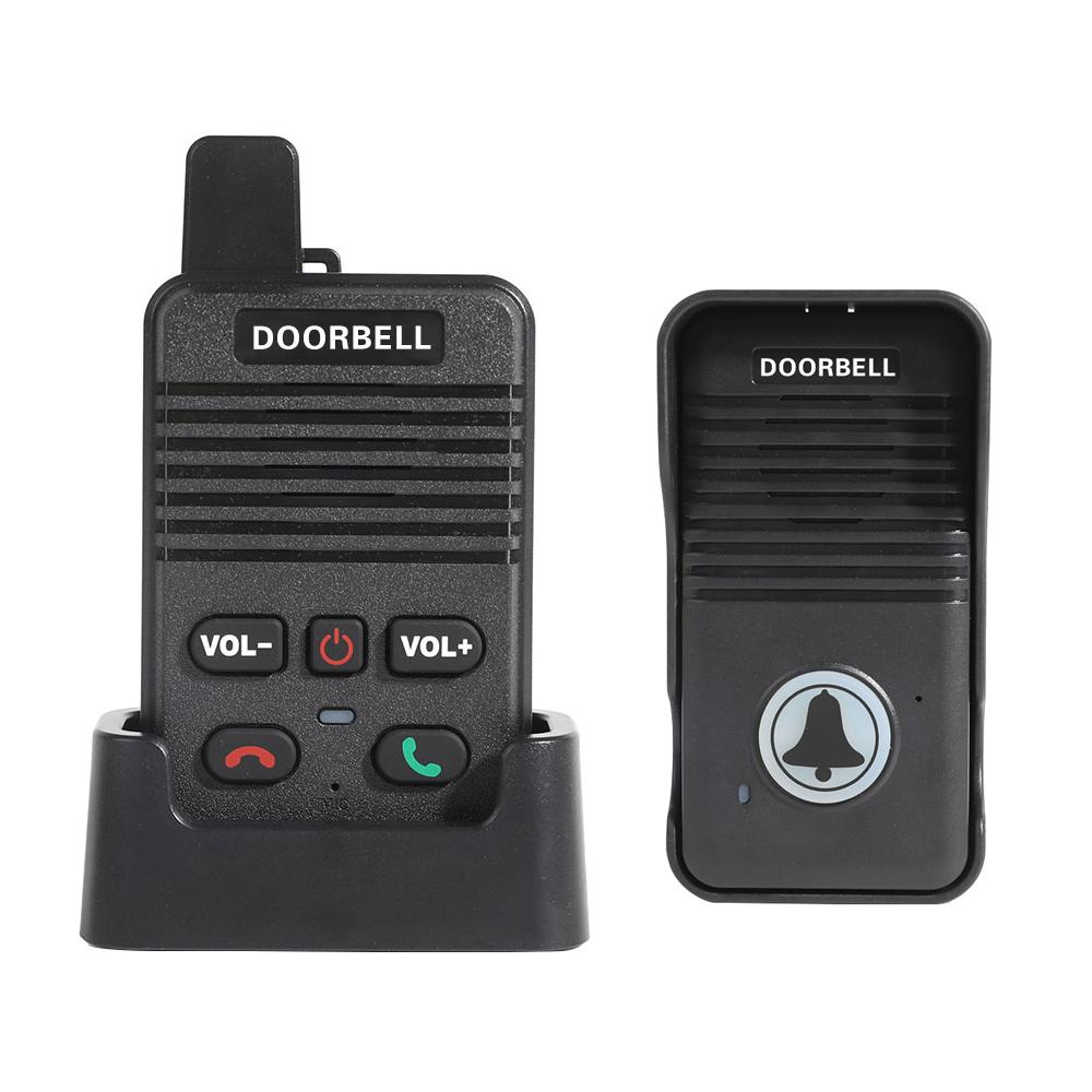 200 Meters Range Hand-Free Two-Way Wireless Doorbell Waterproof Home Office Intercom System for Apartment Factory Calling Pagers