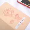Luxury Metal Rose Flower Bookmarks Greeting Cards Chancery School Office Accessories Tab for Books
