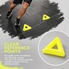 20 Pcs Triangle Shape Soccer Training Cone Center Opening Obstacle Marker Sign  Cycling Training