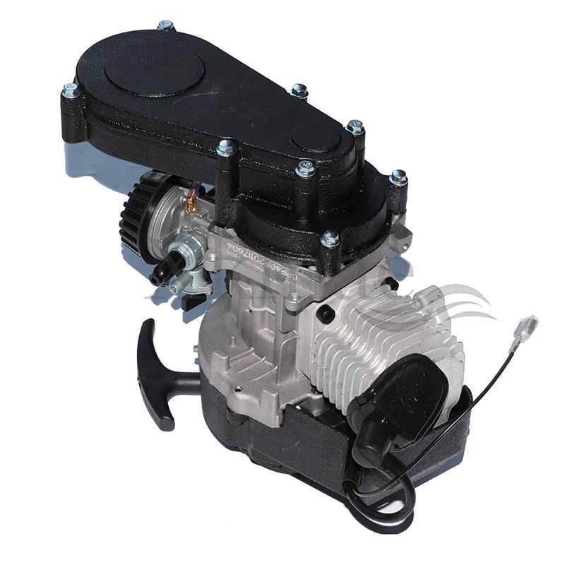 Двигатель 49cc / 47cc, 2-тактный, с электростартером и ручным стартером, с трансмиссией, для Мини-мото, Квадроцикла