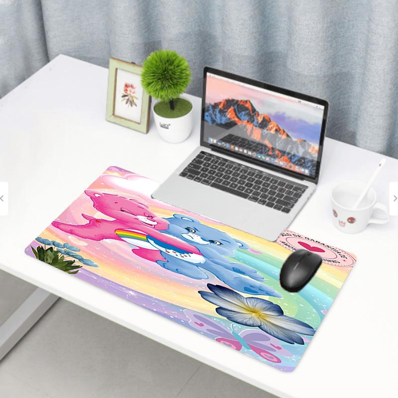 Care Bears Print Mouse Pad, Anti‑Slip Desktop keyboard Mat, for PC Laptop Gaming Working Daily Use, Cool Festival Surprise Gift