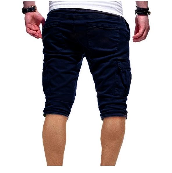 Men's Summer Casual Multi-Pocket Workwear Shorts Set