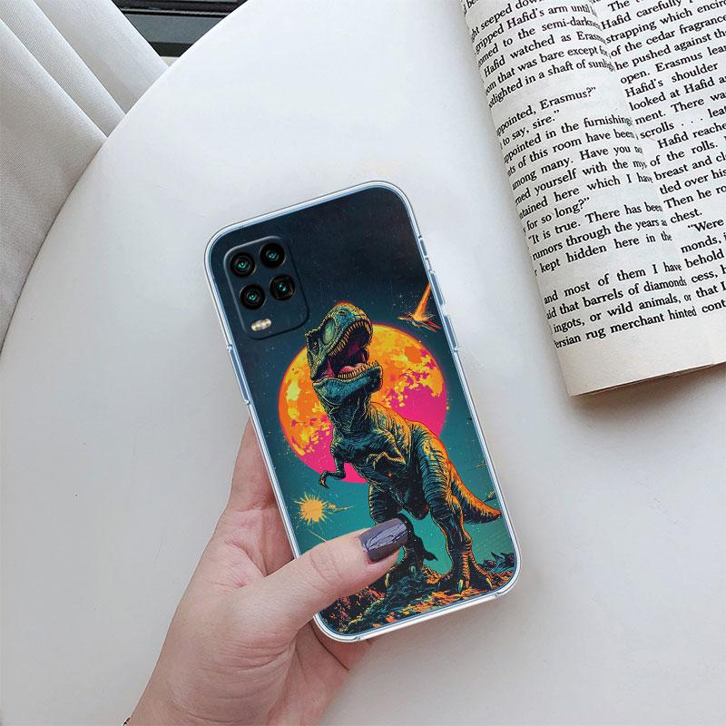 Dinosaur Transparent Phone Case for Motorola Moto E22I E22S E22 E32 E40 E7 E7I G Plus Power Play Stylus G22 G14