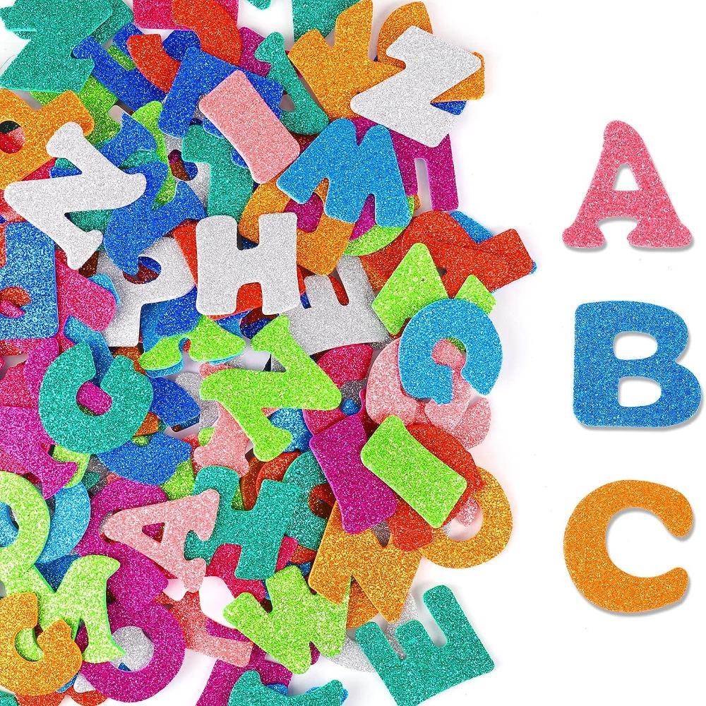 140pcs 1.7inch Alphabet Stickers EVA Self-Adhesive for Scrapbooks,Cards