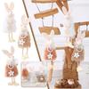 Easter Hanging Bunny Ornaments Colorful Easter Plush Gnomes Tree Ornaments