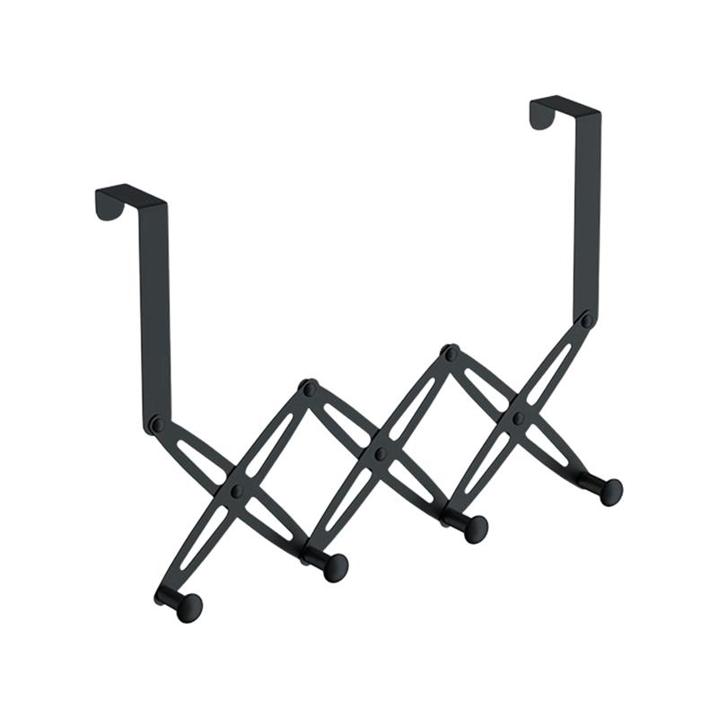 Крючки над дверью выдвижные из нержавеющей стали вешалка над дверью расширяемая вешалка для полотенец и одежды подвесная четыре крючка 1 шт.