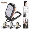 COB LED Handheld Work Light with USB Charging, Magnet Hook, and Emergency Flashlight for Outdoor and Auto Repair.