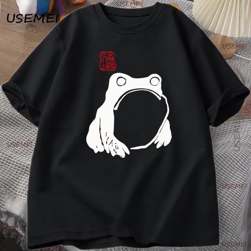 Japanese Frog Matsumoto Hoji Toad T Shirt Frog Lover T-Shirt Men's Short Sleeves Y2k Clothes Man Clothing Casual Tee