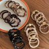 New High Elastic Durable Rubber Band Female Simple High Ponytail Hair Rope Head Rope High-grade Sense Hair Rope 5 Pieces A Set