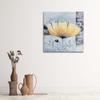 Canvas print, Flower with calyx to the front