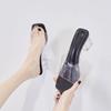 Fashion Cool Mop 2025 Summer New Style Internet Celebrity Transparent High Heels Cool Slippers Women's Crystal Fashion Women's Shoes
