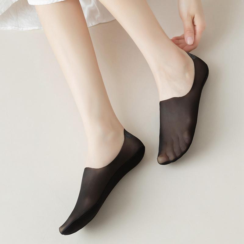 5Pair No Show Socks Womens Ultra Low Cut Liner Socks Non Slip Hidden Invisible for Womens Flats Boat Socks