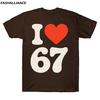 Six seven 67 meme T shirt for Unisex Unisex Hiphop Streetwear Short sleeve Tops 100 Cotton TShirt J1