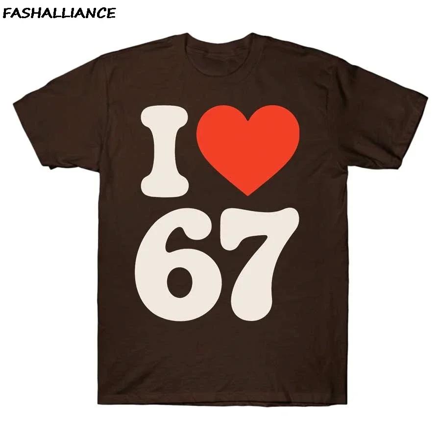 Six seven 67 meme T shirt for Unisex Unisex Hiphop Streetwear Short sleeve Tops 100 Cotton TShirt J1