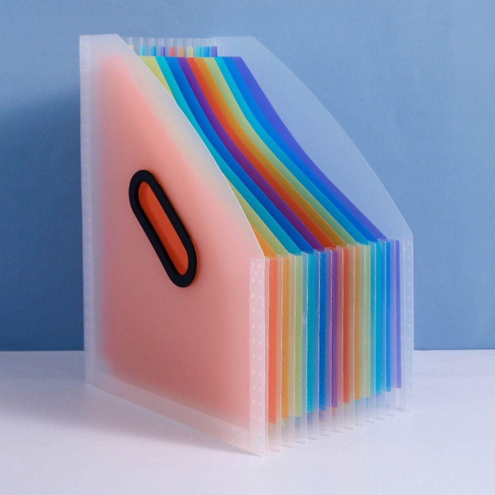 Multi-layer 13 Pockets File Folder Large Capacity Document Holder School Supplies