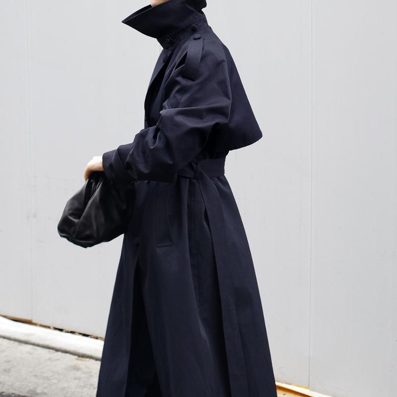 Женская однотонная весенне-осенняя ветровка, простое пальто средней длины