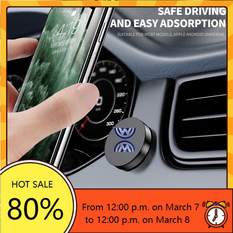 Круглый Магнитный Держатель для Телефона в Автомобиль VW GTI GOLF Для Volkswagen VW Jetta Polo T4 T5 T6 Sharan Touareg Gol T-Cross Touran Acces