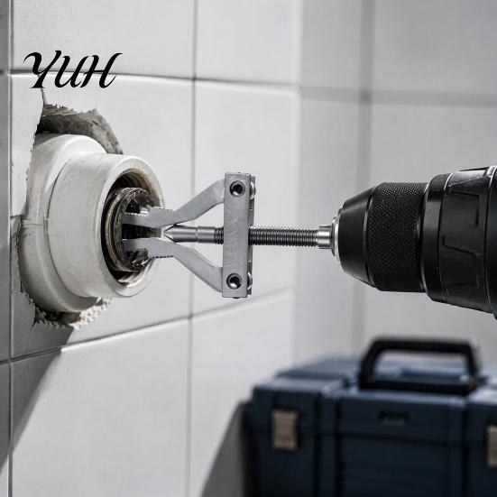 Экстрактор для труб 1/2, 3/4 и 1 дюйма, Инструмент для сломанных труб, Трубы, Универсальный прочный съемник поврежденной резьбы, Шестигранный хвостовик, Ремонтные ударные дрели, Ручные инструменты