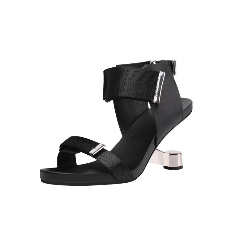 Женские сандалии-гладиаторы с открытым носком и вырезом на высоком каблуке, модная сексуальная обувь для женщин, сандалии 2024 года, новые туфли в странном стиле