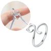 Adjustable Yarn Cat Ears Rings Ornament Modern and Simple Rings Jewelry Personalized Cat Shaped Finger Rings Accessory