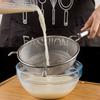 Нержавеющая сталь Сито с мелкой сеткой Дуршлаг Ложка с крючком Для горячего горшка Соевый сок Мука Сито Фильтр Совок для жарки Кухонная утварь