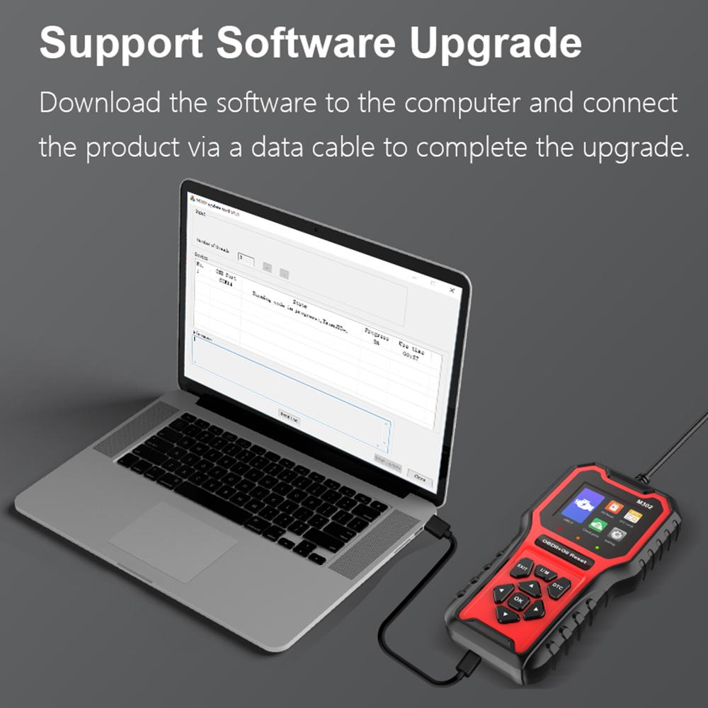 Прозрачный считыватель кодов неисправностей Многоязычный M302 Инструмент для диагностики автомобильных неисправностей Автомобильный OBD2 сканер Автомобильные аксессуары